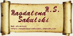 Magdalena Sakulski vizit kartica